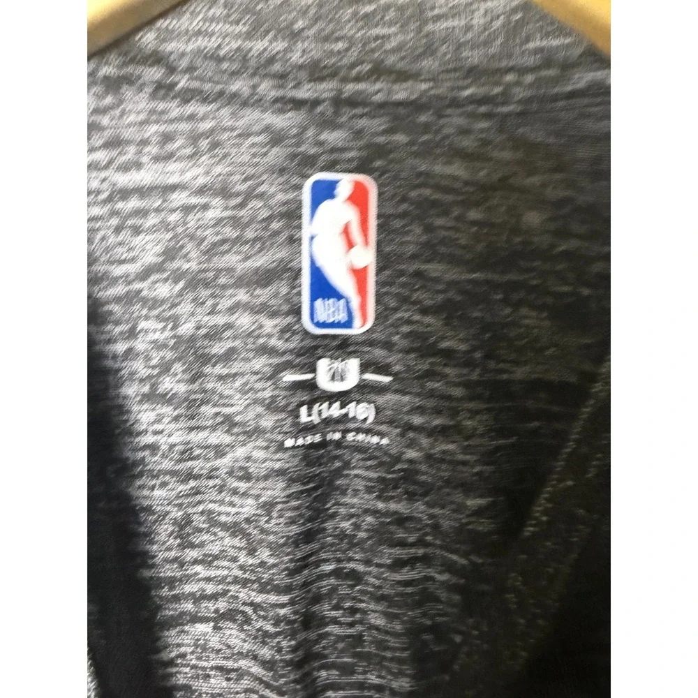 NBA Golden State Warriors Long Sleeve Shirt Youth L Gray Graphic